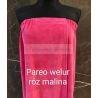 Pareo kosmetyczne welur zatrzaski napy