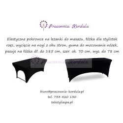 Prześcieradło pokrowiec elastyczny dla stylistki masażysty