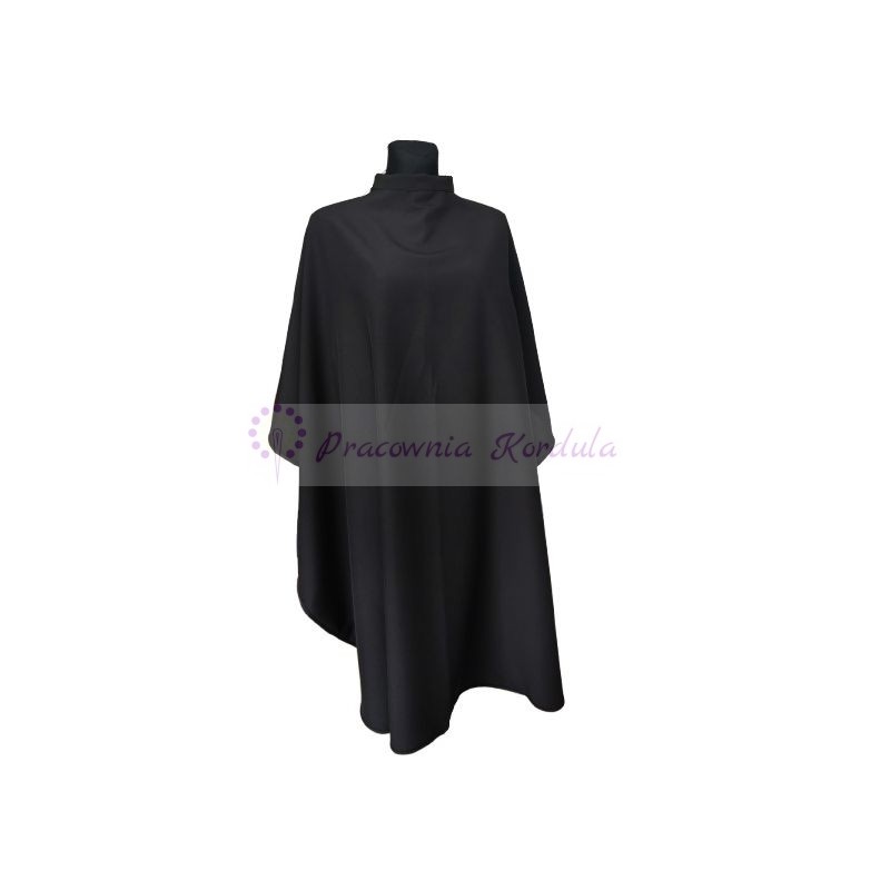 Peleryna fryzjerska czarna długa