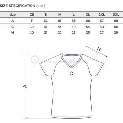 Koszulka damska M, V neck, biała